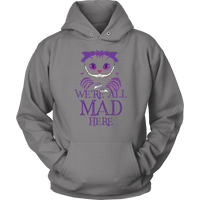 Evil Cheshire Cat Hoodie - Mad Sweatshirt - Scary Long Sleeve - Plus Size Up To 5X