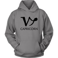 Capricorn Hoodie - Horoscope Sweatshirt - Birthday Sign Long Sleeve - Plus Size Up To 5X