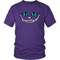 Cheshire Cat Face T-Shirt - Smiling Cat Tee - Wonderland Mad Here