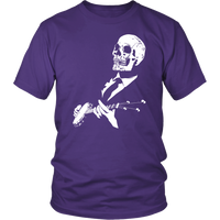 Banjo Playing Skull Men's T-Shirt - Funny Tshirt - Band Music Tee