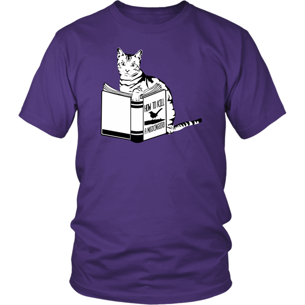 Cat Vs. Bird - Cat Lover T-Shirt - Love Cats Men's T shirt - Books