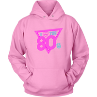 I Love The 80's Hoodie Neon Lights Disco 80s Throwback Hooded Sweatshirt Up to 5X