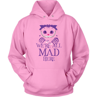 Evil Cheshire Cat Hoodie - Mad Sweatshirt - Scary Long Sleeve - Plus Size Up To 5X